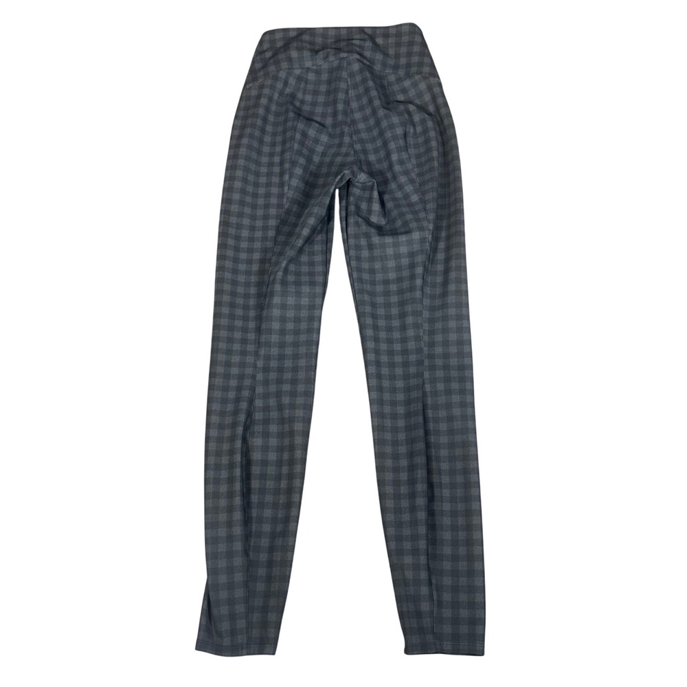 Lululemon Here to There Pants Women's 2 Grey Gingham High Rise Plaid 7/8 Tapered - Picture 4 of 9